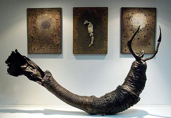  Skulptur Metamorfosil und Mischtechniken auf Leinwand